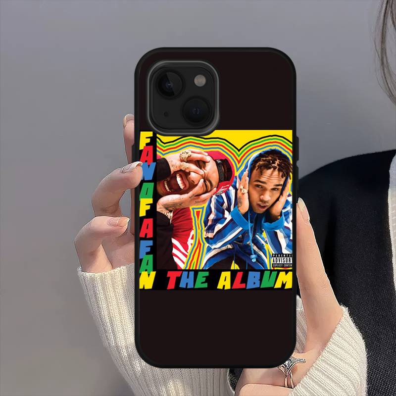 Chris Brown Rapper Breezy Phone Case For iPhone 11 12 Mini 13 14 15 Pro XS Max X 8 7 Plus SE XR Shell
