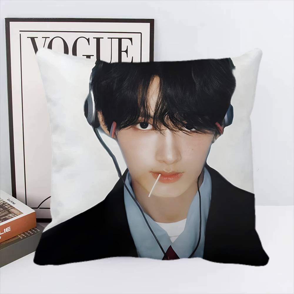 Junhui Wen Kpop Kissenbezug Quadratisches Kissen Schlafzimmer Sofa Freizeit Komfort Kissen Auto Heimdekoration