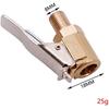 Pack Of 2 Car Valve Lever Plug Air Chuck Brass Tyre Valve Air Pump Clip Car Valve Plug Air Pump Thread Nozzle Adapter Conversion Head Clip For Tyre
