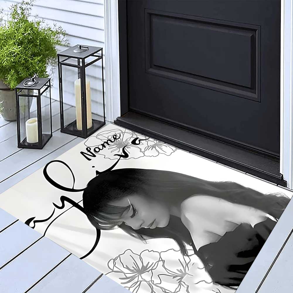 Ayliva Customize your name rug, office chair cushion, home bedroom living room gift.