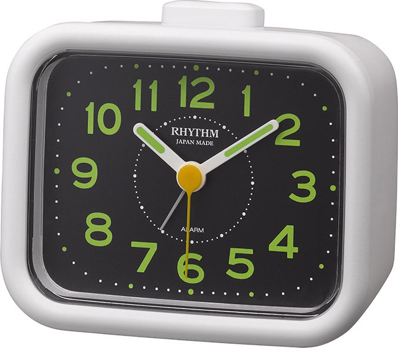 

RHYTHM Кварцевый Будильник Аналоговый Japrecraft с Звонком Белый 4RA481SR03 х х см [Сделано в Японии] 11.5 9.6 6.4 белый