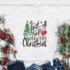 Just A Girl Who Loves Christmas Print Women Xmas T Shirt Harajuku Short Sleeve T Shirt