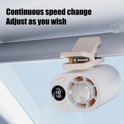 Auto-Klip-Lüfter Freihändig Mini-Lüfter ohne Flügel Wiederaufladbar Tragbarer Lüfter für Hemden 3-stufig Leise Tragbarer Kühlventilator