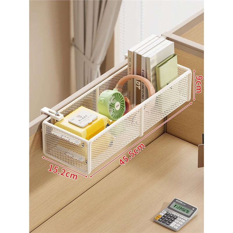Adjustable Desktop Hanging Shelf with Hooks