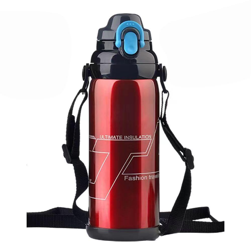 WTEMPO 800ML Stainless Steel Vacuum Flask Outdoor Sports Large Capacity Kettle Coffee Tea Water Bottle Milk Insulation Cup