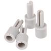 2/4Pcs Mixer Potentiometer Lengthening Shaft Grey Plastic Extension Shaft