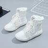 Fashion High Platform New In Female Shoes Chunky Spring Autumn Winter Footwear Ladies Snow Boots on Slip Boot Plus Warm Gyaru 2024 Goth