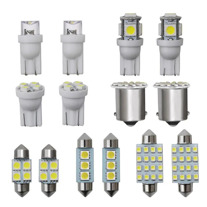 10-42pcs LED Car Interior Lights Bulb T10 6000K SMD LED Replacement License Plate/Reading Light Bulbs Xenon White Interior Light