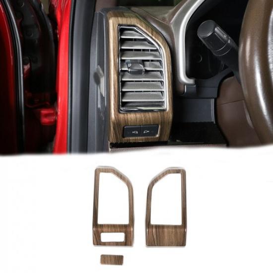 Left & Right Dashboard Air Condition Vent Outlet Decor Cover For Ford F150 15-20