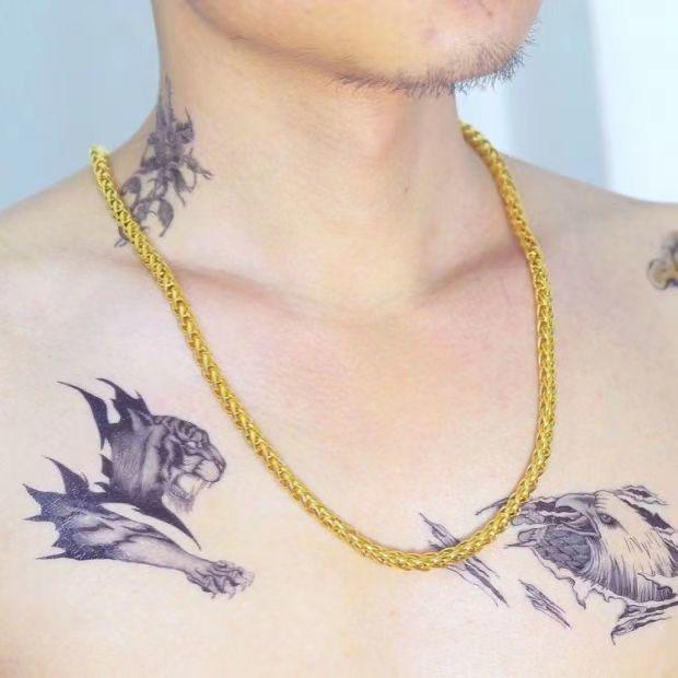 Vietnam Sand Gold Plated Men's Necklace – Thick, Bold, Non-Fading Wedding Chain