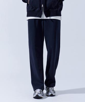 TOPBOY [Non-Fleece Or Fleece-Lined] Straight Regular Straight Training Pants Navy