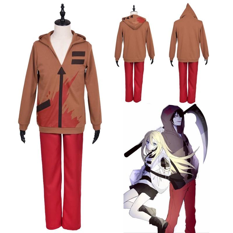 Exquisite Adults Mens Angels Of Death Isaac Foster Wigs Zack Hoodie Jacket Pants Costume