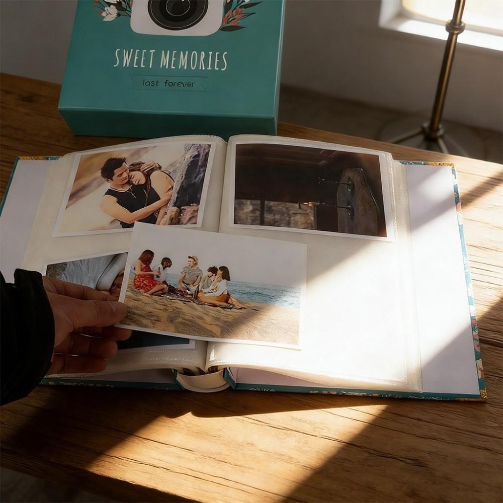 Laminated Scrapbook Album Large Capacity Slip-in Picture Albums New Photo Storage  Family Memory