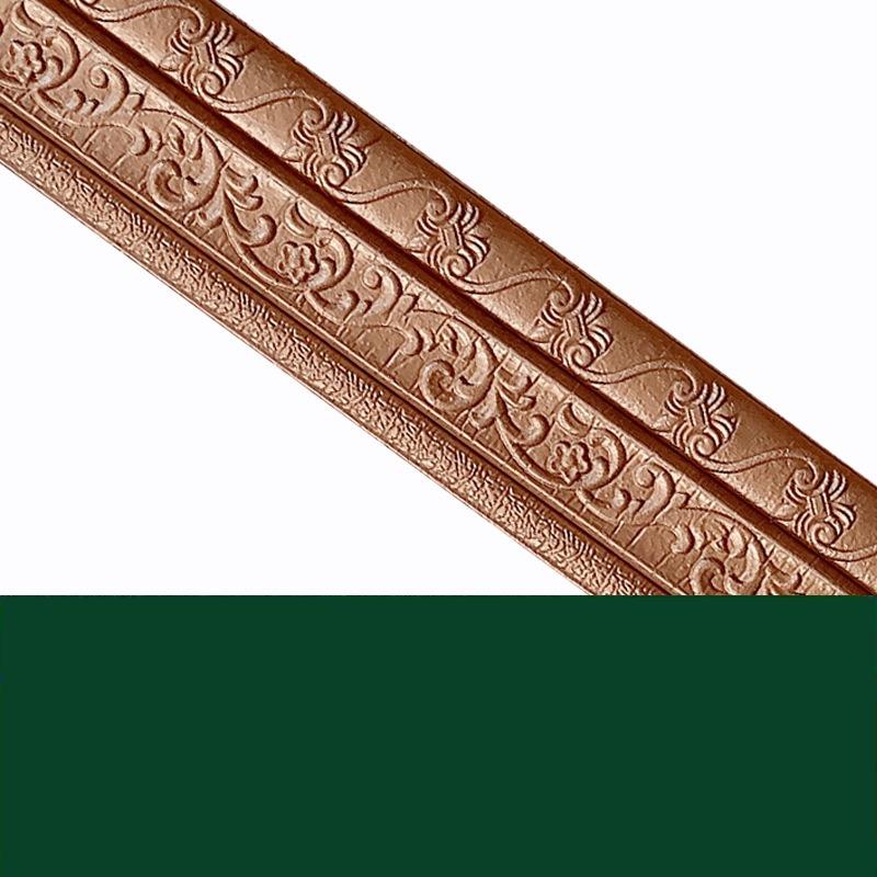 1PC 2.3mX7.8cm 3D Self Adhesive Wall Sticker Waterproof Wallpaper Skirting Border Home Decor TV Background Wall Sticker