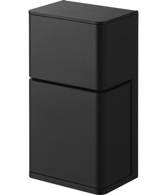 Yamazaki Filmhaken Mundstück Reinigungs Tabletten Aufbewahrung x x H15cm Film Turm Schwebende Aufbewahrung für Teilprothesen und Reinigung 10726 & Ständer, Schwarz.