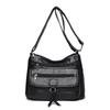 Soft Leather Single-shoulder Crossbody Bag for Middle-aged and Elderly Mothers
