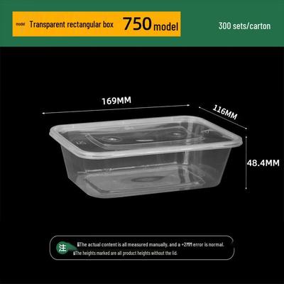 ZISIZ Transparente Rechteckige Plastik-Lebensmittelbehälter mit Deckeln