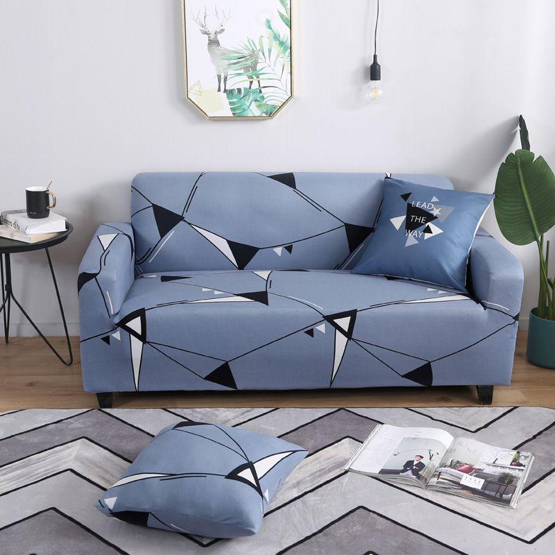 Geometric Abstract Printing Stretch Sofa Cover For Living Room Soft And Wrinkle Resistant Fabric