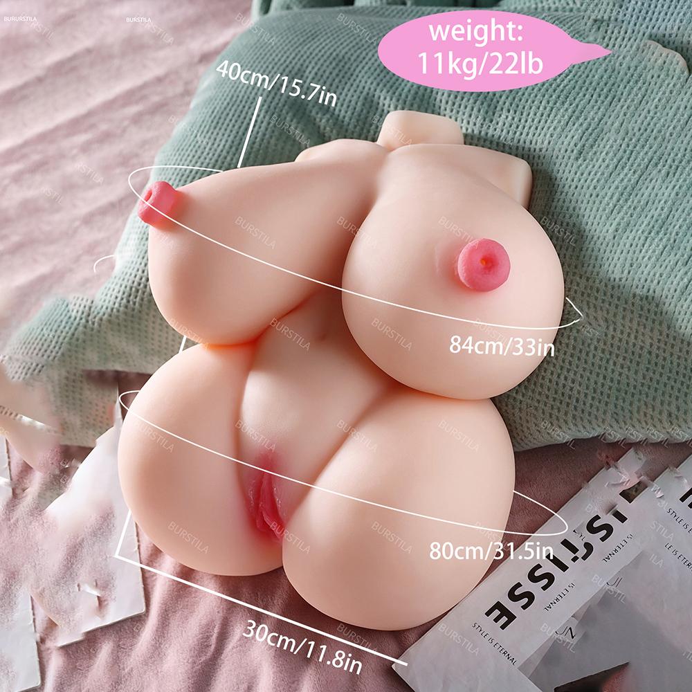 Male Torso Sex Doll Nipples Insertable 4 Channel Real Vagina Female Body Soft Big Tits Masturbation Pocket Pussy Adult Products