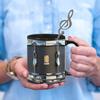 Vintage Muggar Roliga Vita Svarta Engelsk Trumma Kaffemugg Trummis Gåvor Trumma Gåva Musiker Födelsedag Akrylglas Daglig Vattenkopp