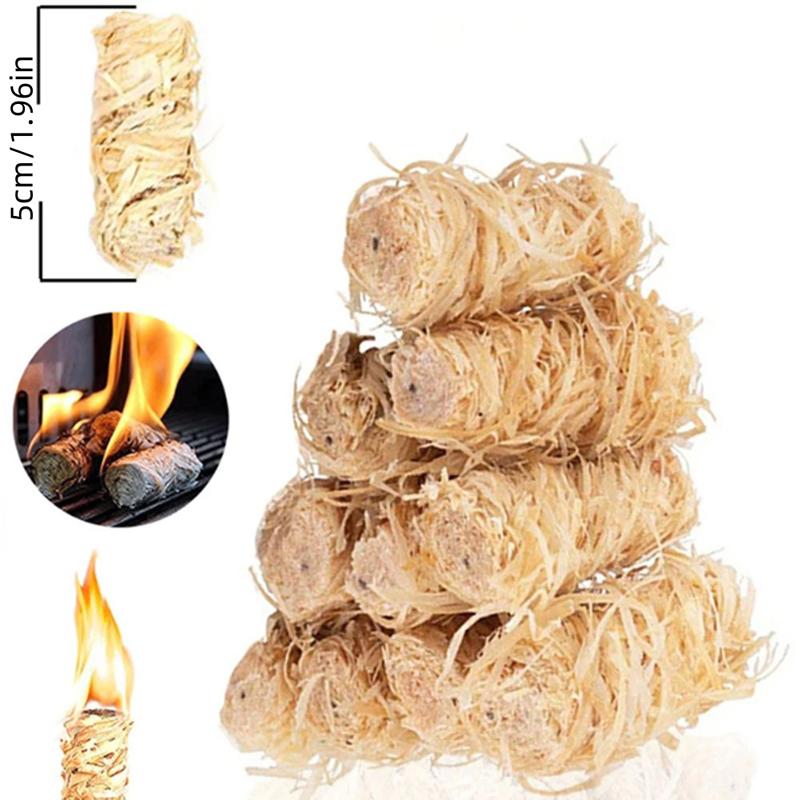 10/20pc, All Natural Fire Starters - Indoor and Outdoor BBQ Charcoal Grill, Bonfire, Pellet Stove, Firewood - BBQ Gifts for Men.