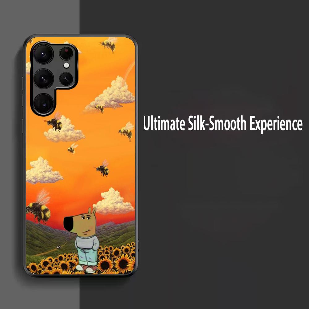 

Chill guy dog cool pattern design Phone Case For Samsung Galaxy S25 S24 S23 S22 S21 S20 Plus Ultra Note20 Limited Soft Black Samsung S25