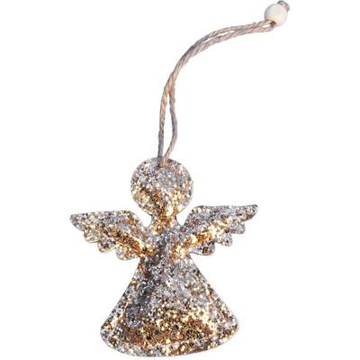 Gold Angel Glitter Pendant for Christmas Decorations