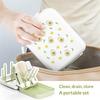 Portable Travel Bottle Cleaning Brush Set Baby Bottle Brush with Magnetic Handle and Draining Rack