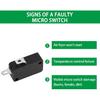 KW7-0 Micro Switch, Replacement for Air Fryer XL, Power XL, Vortex, Microswitches for Microwave Oven & Induction Cooker - Normally Open, 16A