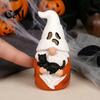 Durable Resin Craft Ornaments Halloween Decoration, Skull Ghost Mouth Gnome Figurine for Home Decorations For Table Tiered Tray, Cute Spooky