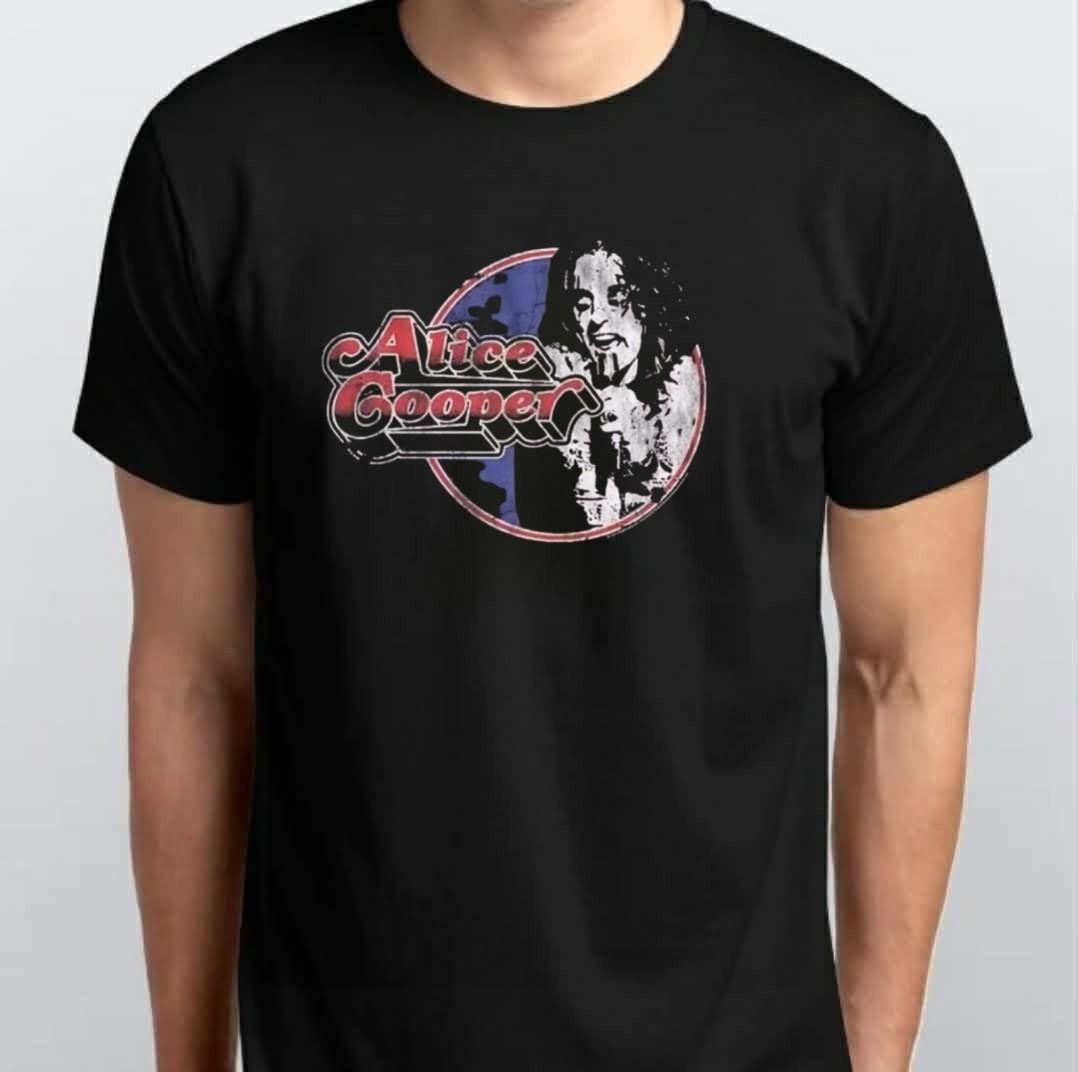 Vintage Alice Cooper Alice Retro Band T-SHIRT Black S