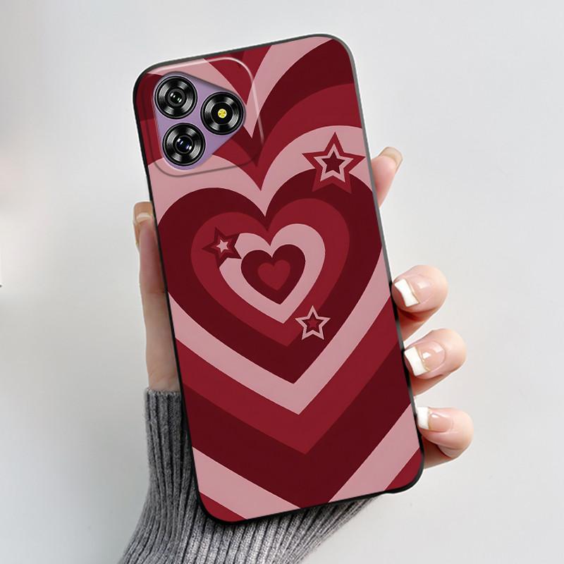 For Oukitel C53 Case Luxury Cute Love Rabbit Funny Black TPU Soft Silicone Protective Phone Case For OukitelC53 C 53 Back Cover