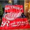 Vintage Detroit Wings Logo Blanket Flannel Throw for Sofa, Indoor, Camping, Living Room, Office, Chair, And Bed Soft Birthday Gift