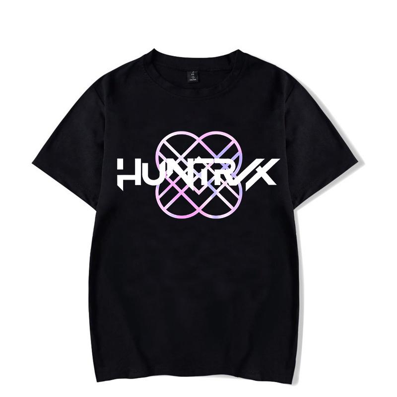 Moda KPop Demon Hunters futbolkalari erkaklar ayollar kulgili logotip vintage ko'cha uslubi qisqa yengli koreys ulzzang anime klassik toplari