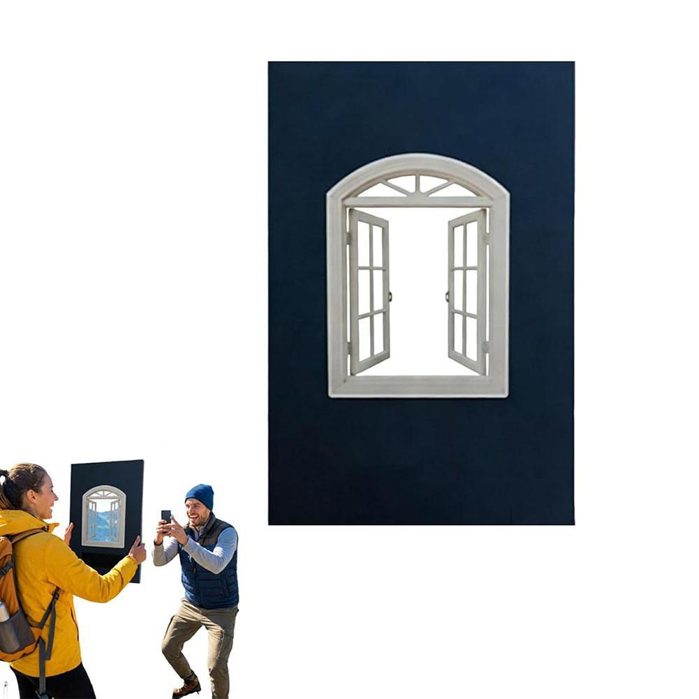 

Versatile Window Frame for Travel and Vacation, Creative Window Props, Portable Photography Props белый