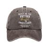 Humorous Baseball Cap with Builtin Fifties Text Wash Cotton Adjustable Dad Hat for Daily Outfit Women Men Accessory