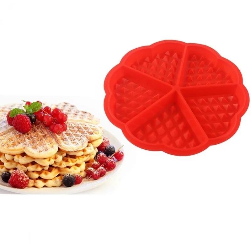 Delysia King Waffle Mould Mold Rectangular Cake Muffin Baking Mold Chocolate Fondant Patisserie Candy Bar Tool Kitchen Bakeware