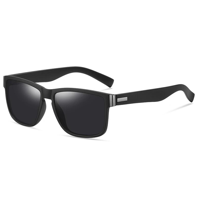 Occhiali da Sole con Lente per Visione Notturna da Esterno Miopia Uomo Guida Quadrati Occhiali da Sole da Vista Per Uomo 0 -0.5 -0.75 A -6.0