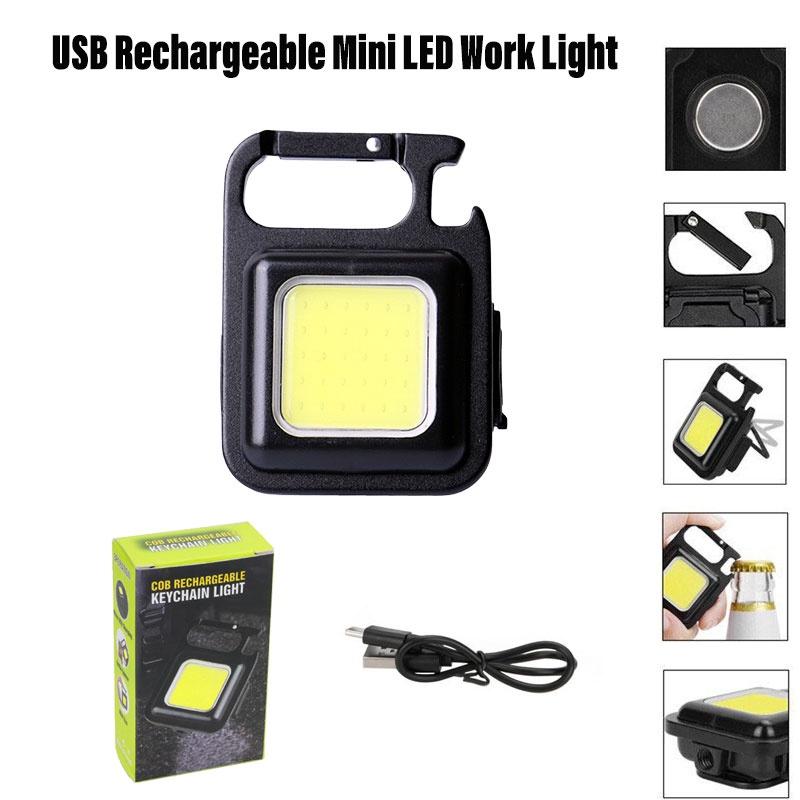 Compact Aluminum Alloy Flashlight Portable Keychain Light With Rechargeable Battery Super Bright Led Characters)