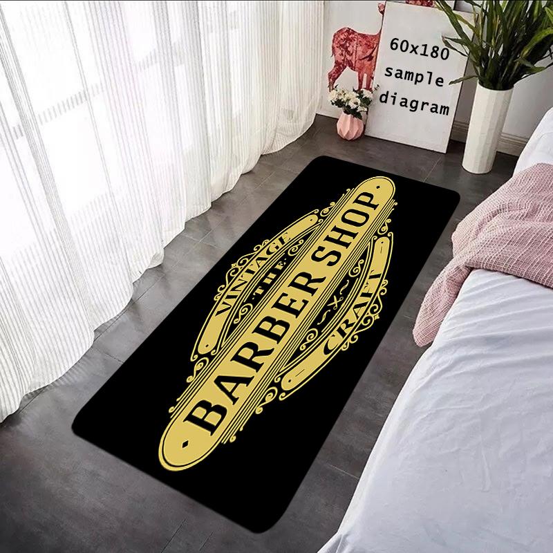 Doormats Rugs Foot Carpets Barber Shop Entrance Doormat Bathroom Rug Floor Mats Carpet Anti Slip Mat Home Kitchen Hallway Decor