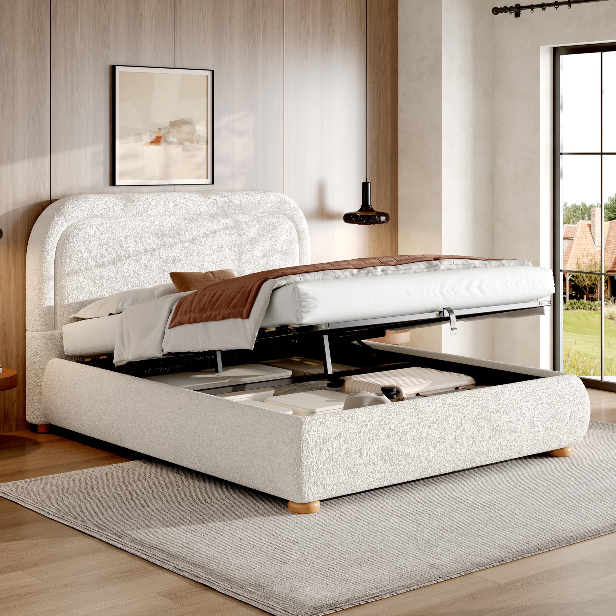 Upholstered bed, double bed, 160*200cm, hydraulic