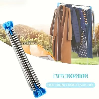 Durable Stainless Steel Telescopic 13-28 Inch Foldable Metal Hangers - Portable for Home, Camping & Travel - Modern Hanger Design, Camping Gear