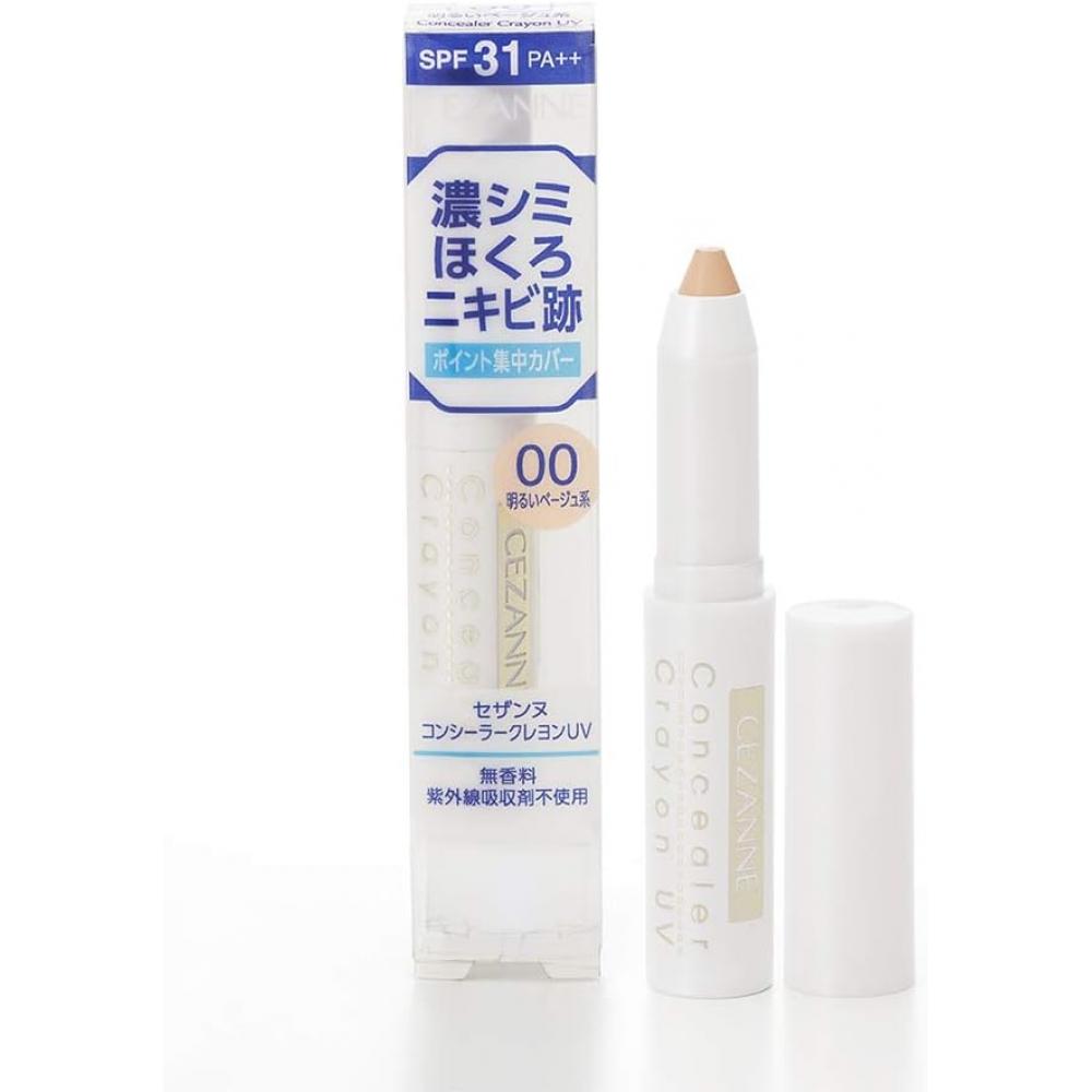 Cezanne Concealer Crayon Uv 00 LiGht BeiGe 1.8 G 1.8 G  X 1  00 LiGht BeiGe