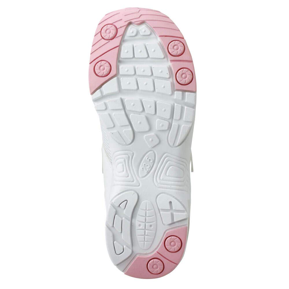 Nursery Toe-Friendly Air Shoes 9, Lightweight, Women's, Hook-and-Loop Closure, Medical, Size 23.5 cm, Navy, 4085211A