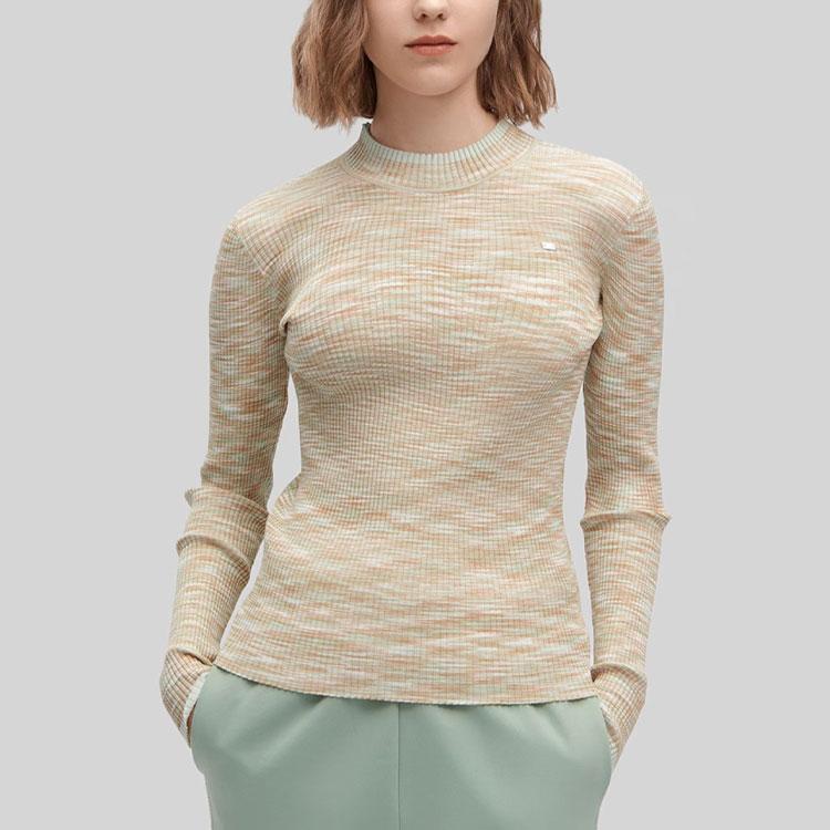 FILA All Over Print Round Neck Pullover Sweater Women sweater F11W414405F-ZB