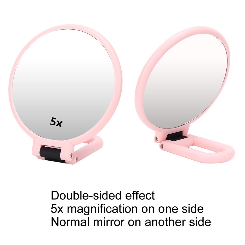 5X Magnifying Folding Adjustable Cosmetic Mirror Travel Portable Makeup Mirror
