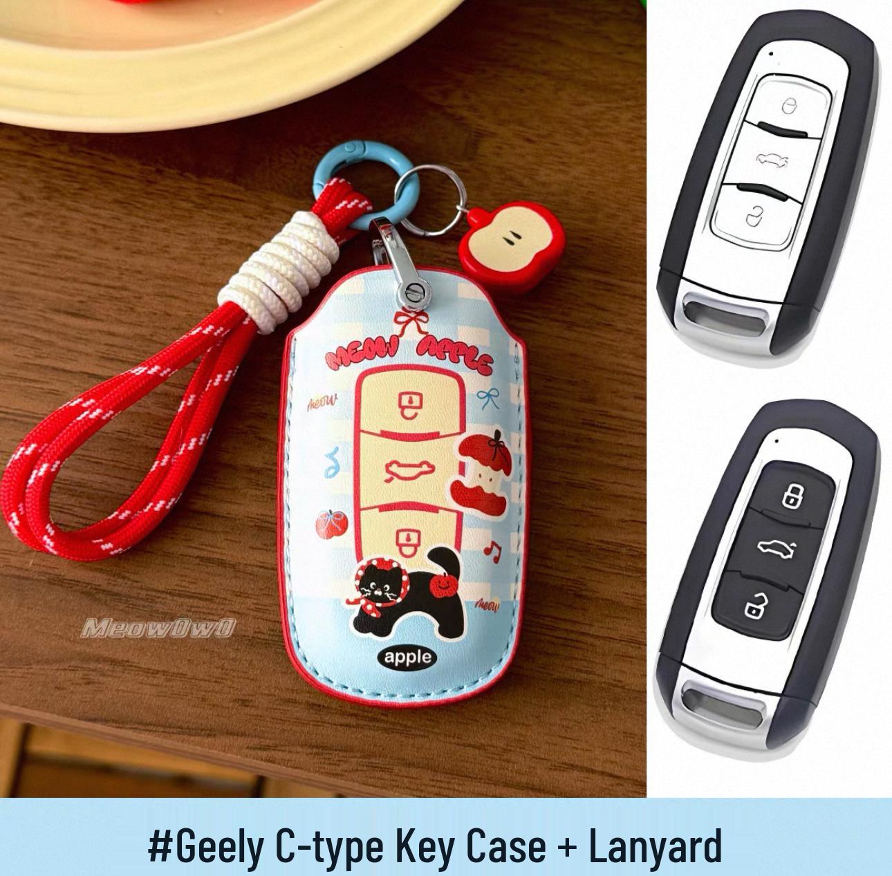 Geely Key Case Compatible with Xingyuan, ICON, Binyue, Xingrui, Xingyue, Yinhe L7, Xingjian, Panda, Firefly Models
