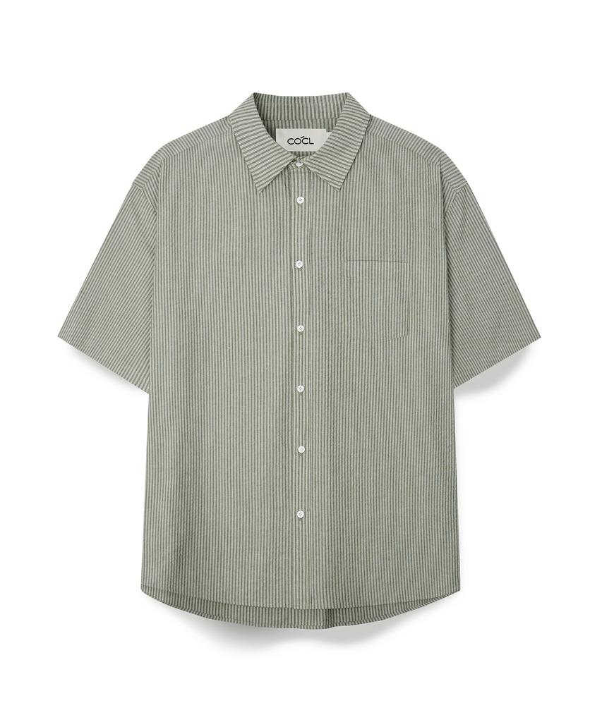 COSTUME O’CLOCK [Renewal Ver.] Cool Stripe Short Sleeve Shirt 4 Colors Coossh189