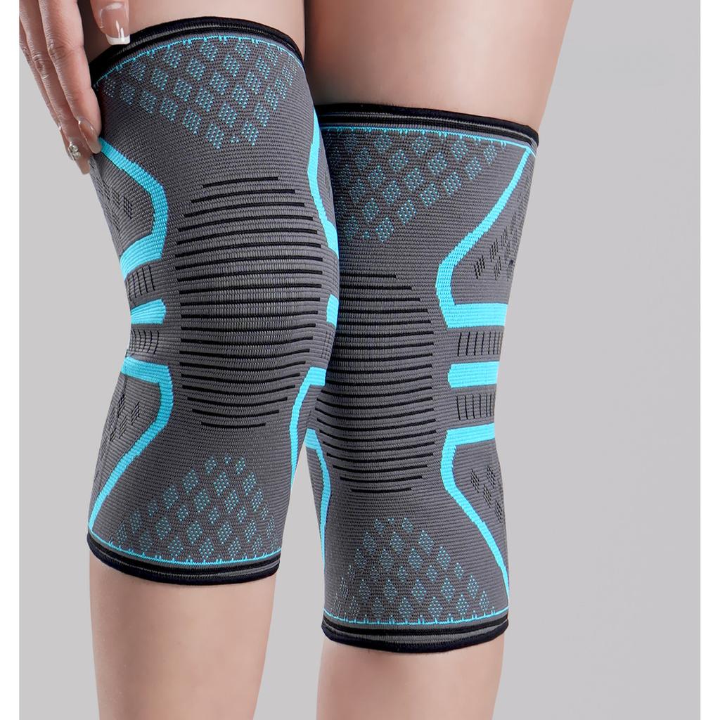 Genouillères de sport, basketball, badminton, fitness, équipement de protection cycliste chaud pour hommes, genouillères en nylon pour femmes en gros transfrontalier