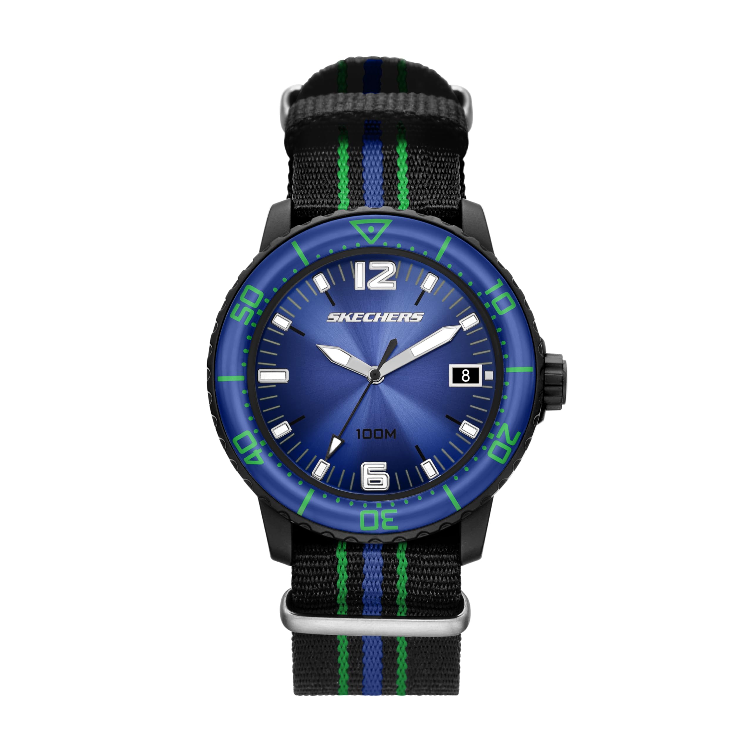Skechers Analog Nylon Watch SR5293 Men s чёрный
